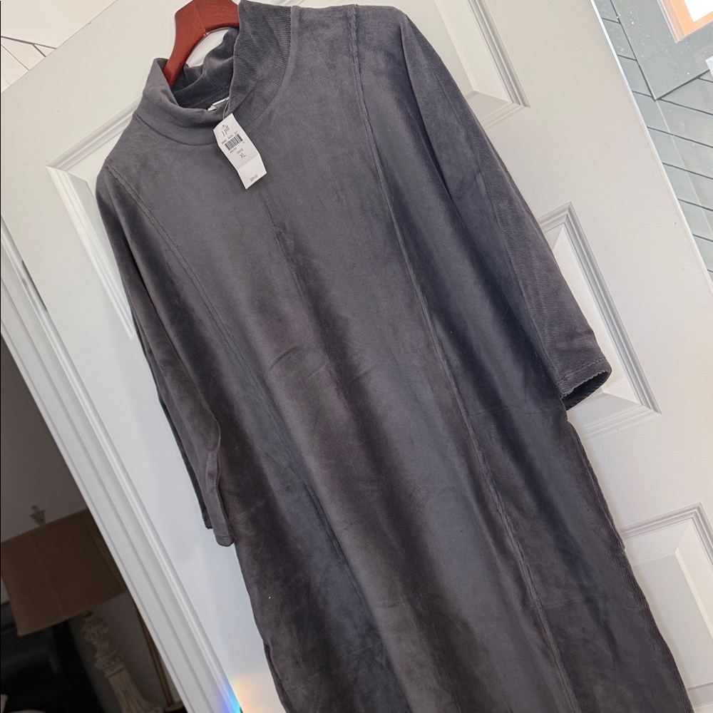 J. Jill Women's Gray Turtleneck Dress
